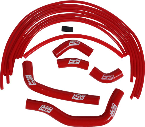 MOTO HOSE Silicone Hose Kit (Red) – Part Number 24-17R
