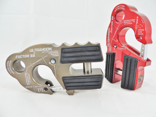 Factor 55 Ultrahook Winch Hook with Shackle Mount in Gray - Part Number 00250-06
