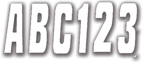 HARDLINE 350 Pwc Kit White - Full Solid Color Registration Decal Set