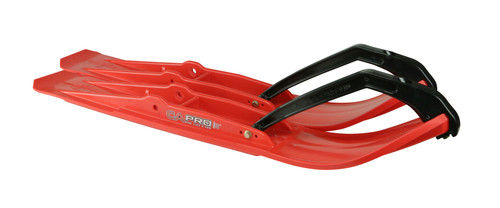 C&A Razor Pro Skis Red Pair – All-Around Trail and Race Skis with Traction Grooves and Adjustable Tip