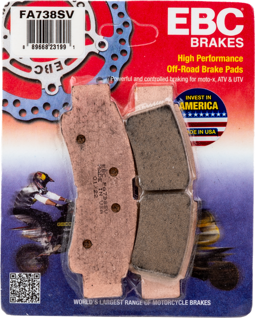 EBC Fa738sv Severe Duty Sv Series Brake Pads for Heavy-Duty Vehicles