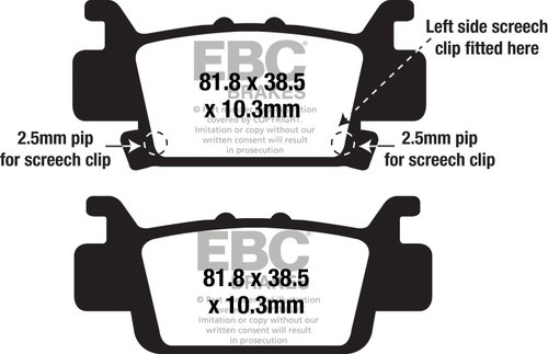 EBC Fa703sv Severe Duty Sv Series Brake Pads for Heavy-Duty Vehicles