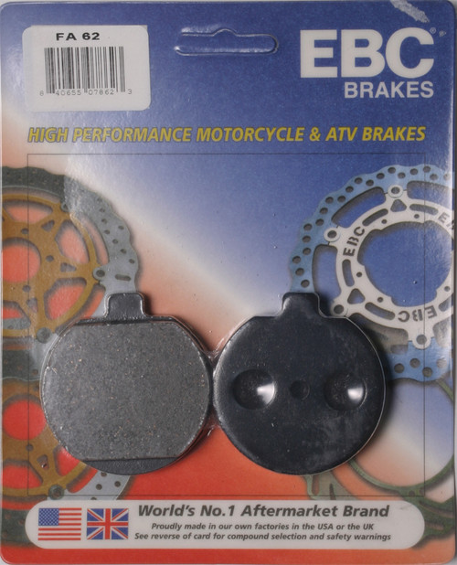 EBC FA62 Organic Brake Pads for Reliable Braking Performance