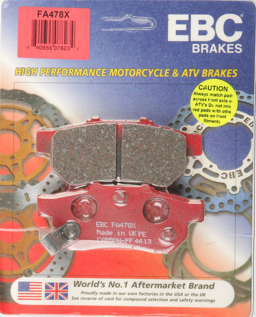EBC FA478X Brake Pads for Enhanced Stopping Power and Durability