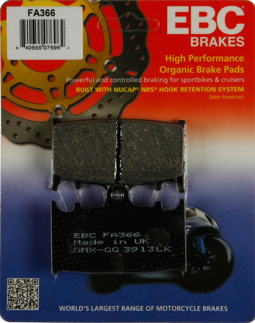 EBC FA366 Brake Pads for Enhanced Stopping Power and Durability