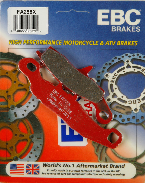 EBC FA258X Brake Pads for Enhanced Stopping Power and Durability