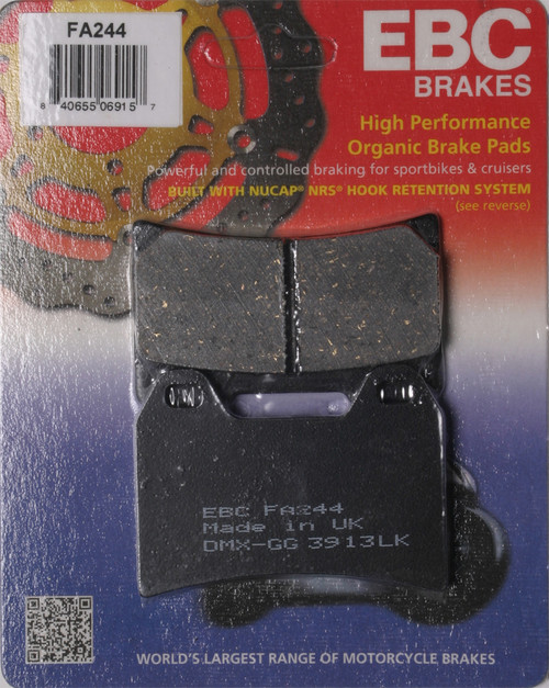 EBC FA244 Front Standard Brake Pad for Reliable Stopping Power