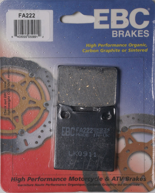 EBC FA222 Brake Pads for Enhanced Stopping Power and Durability