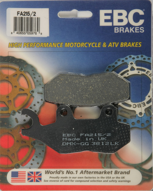 EBC FA215/2 Brake Pads for Reliable Stopping Performance
