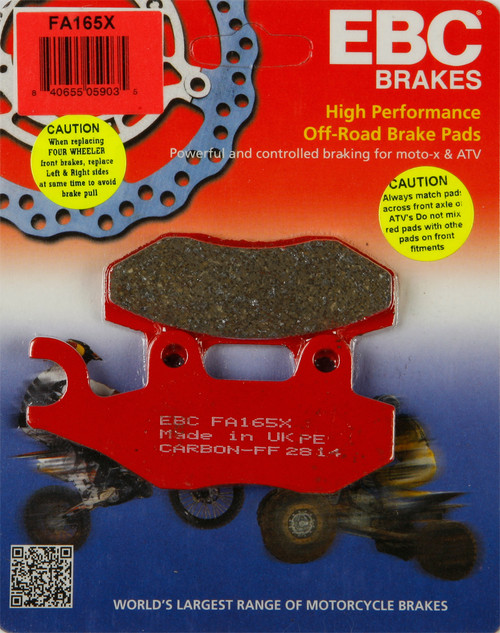 EBC FA165X Brake Pads for Reliable Vehicle Stopping Power