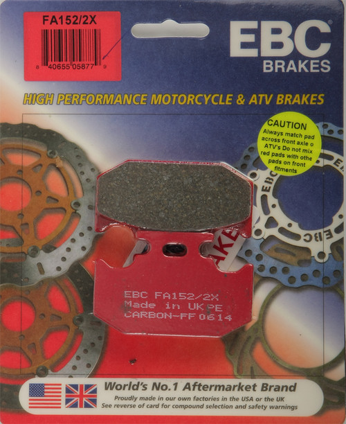 EBC FA152/2X Brake Pads for Enhanced Stopping Power and Durability