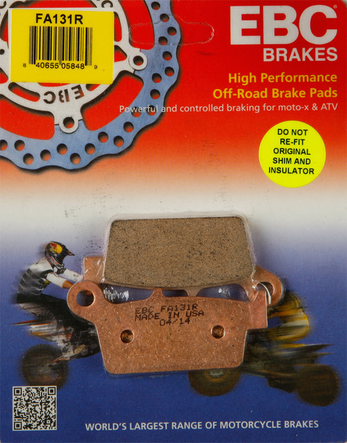 EBC FA131R Brake Pads for Reliable Vehicle Stopping Power
