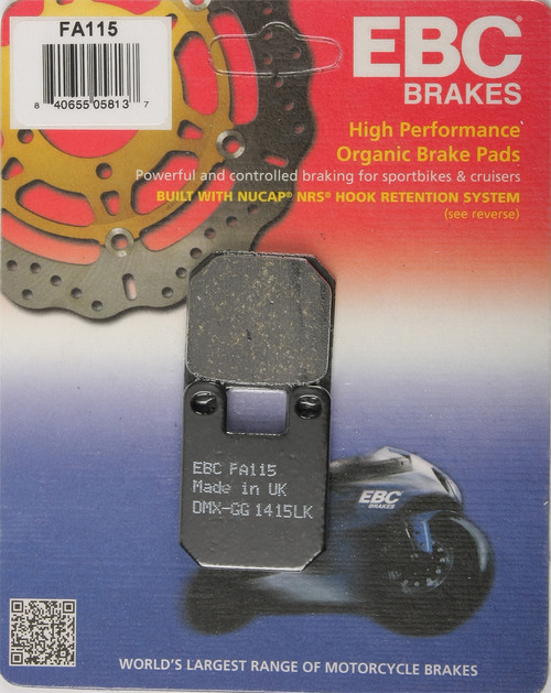 EBC Fa115 Organic Brake Pad for Reliable Vehicle Stopping Power