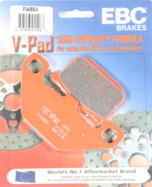 EBC Fa85V Semi Sintered V Series Brake Pads