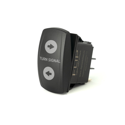 FLIP Pro Series Turn Signal Switch with Backlit Amber LEDs - Part Number SC3-AMB-A67
