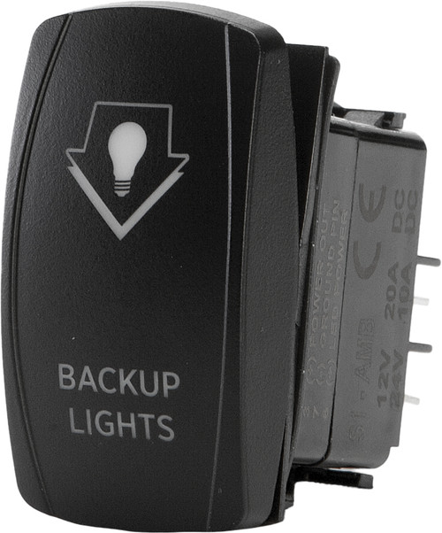 FLIP Pro Series Back Up Lighting Switch SC1-AMB-L2 - Weather Sealed Rocker Switch with Dual Amber LEDs