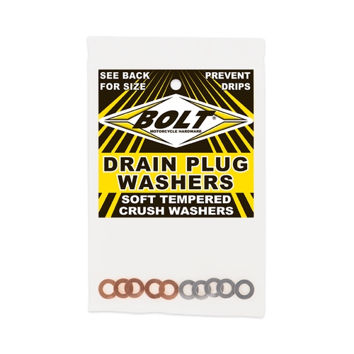 BOLT Crush Washers 6x11mm Assorted Set with Copper & Aluminum Materials - Part DPWM6.11-10