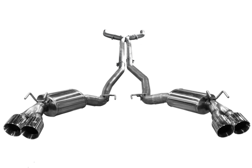 ARH CAMARO ZL1/Z28/1LE QUAD-TIP CATBACK - 3" x 3" / Stock - CAZ28-14300SCBK