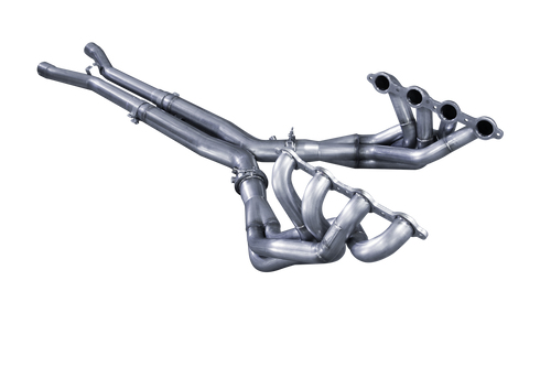 ARH C6/Z06/ZR1 Corvette Race Headers - 2" x 2-1/8" x 3-1/2" / X-Pipes W/ Connection Pipes - Z06-06200312LSTCRNC