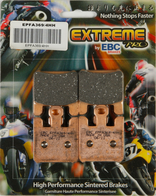 EBC Extreme Pro Brake Pads EPFA369/4HH for High-Performance Street and Off-Road Motorcycles