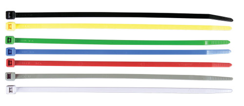 HELIX Assorted White Cable Ties Set (Part #303-4689) – 30-Pack with 4, 6, and 8-Inch Sizes