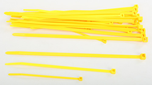 HELIX Assorted Cable Ties Yellow, 30-Pack (Part #303-4683)