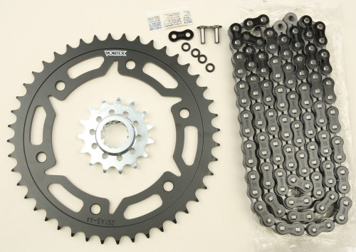 Vortex CK6343 Sprocket and Chain Kit for 15/44T Steel Sx3 520 Motorcycle