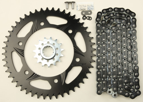 Vortex CK6339 Sprocket and Chain Kit for 520 Series with 15/48T Black Finish