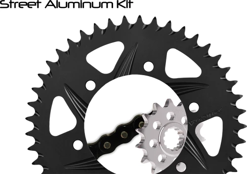 Vortex CK4254 Sprocket and Chain Kit for 530 Series, 17/42T Black