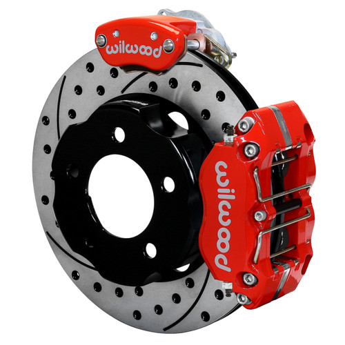 Wilwood kit rear FFR DPR/MC4 IRS 8.8 t-bird 11.00X.81 W/LINES SRP red - 140-14089-DR Photo - Primary