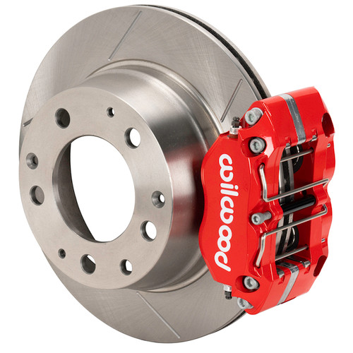 Wilwood kit rear NDPR PORS 911 84-89 11.42X.95 rotor GT red W/LINES - 140-17003-R Photo - Primary