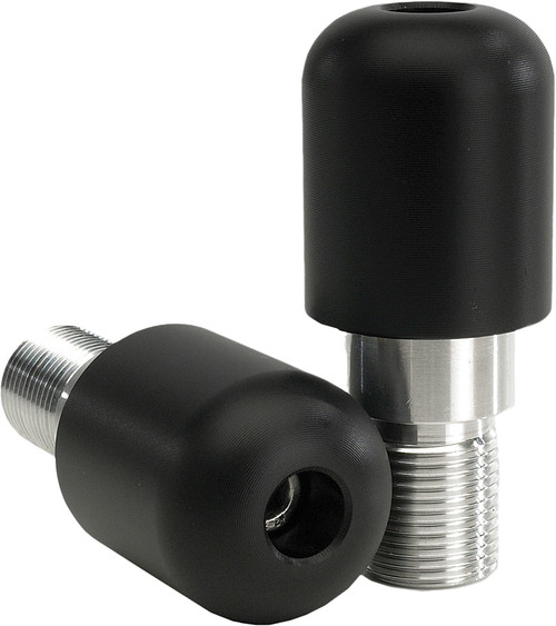Vortex BE608K Black Bar End Sliders for Motorcycle Crash Protection
