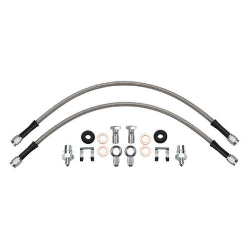 Wilwood flexline kit 16IN. -3 male to M10-1.0 BF M10-1.0 banjo -3M to M10-1.0 straight - 220-17550 Photo - Primary
