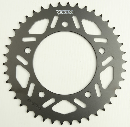 VORTEX 654AS-42 Rear Steel Sprocket - 42 Tooth for 520 Chain, Black