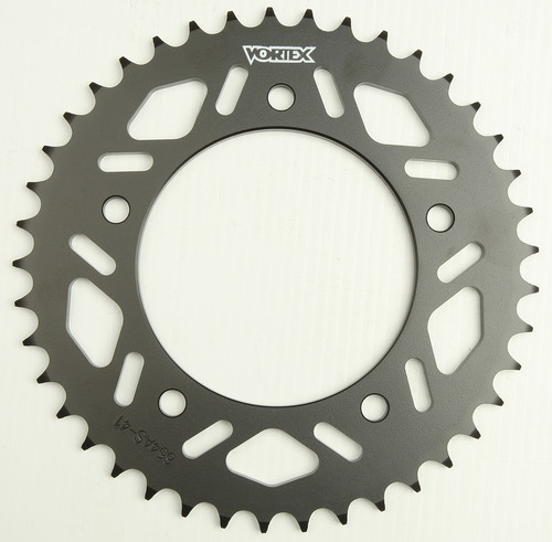 VORTEX 654AS-41 Rear Steel Sprocket 41-Tooth for 520 Chain, Black