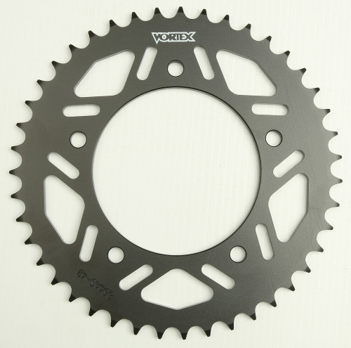 VORTEX 642AS-43 Rear Steel Sprocket, 43-tooth, Black for 520 Chains