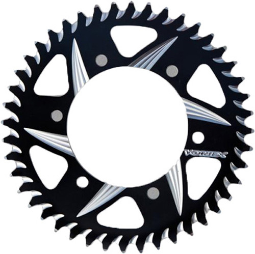 VORTEX Rear Cat5 Sprocket Aluminum 36T 420 Black Hon with Unique Tooth Design