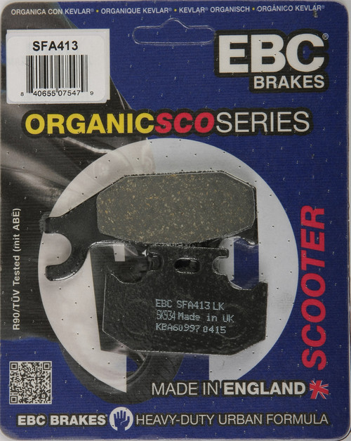 EBC Brakes SFA413 Organic Brake Pads for Street and Dirt Bikes
