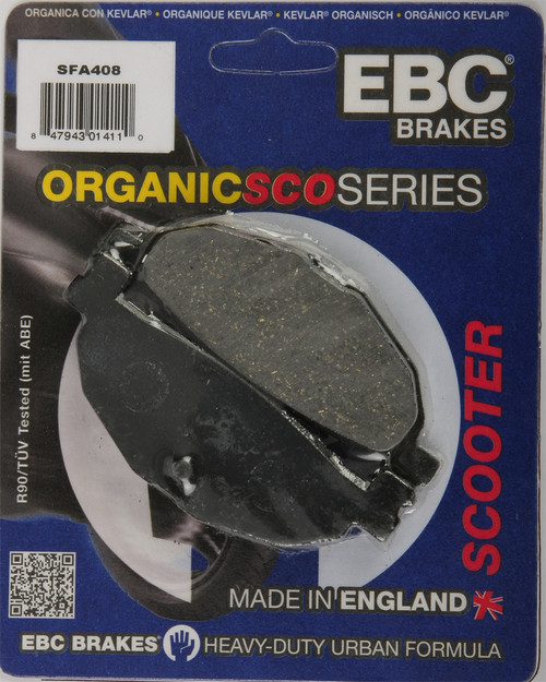 EBC Brakes Organic Brake Pads SFA408 for Street and Dirt Bikes