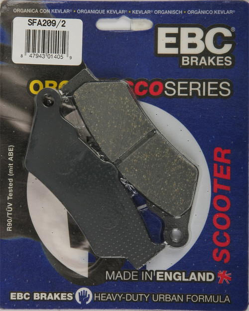 EBC Brakes Organic Brake Pads SFA209/2 for Street and Dirt Bikes