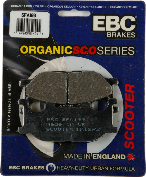 EBC Brakes SFA199 Organic Brake Pads for Street and Dirt Bikes