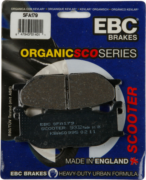 EBC Brake Pads SFA179 Organic for Street and Dirt Bikes