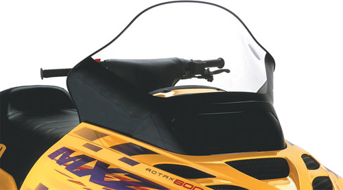 POWERMADD Cobra Windshield Tall Clear and Black 15.5 inch Part 13251