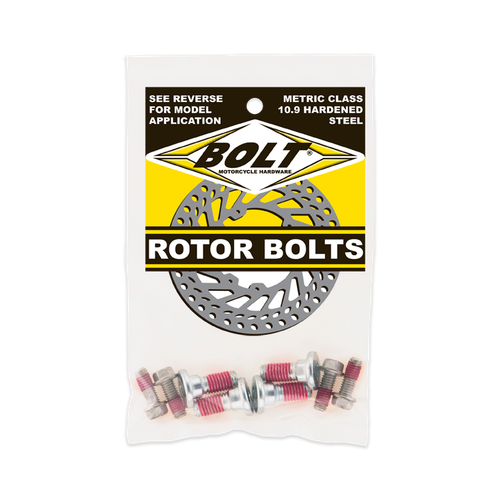BOLT HRTR-XRCR Rotor Bolts Kit - Heavy-Duty Steel Fasteners for Front and Rear Rotors