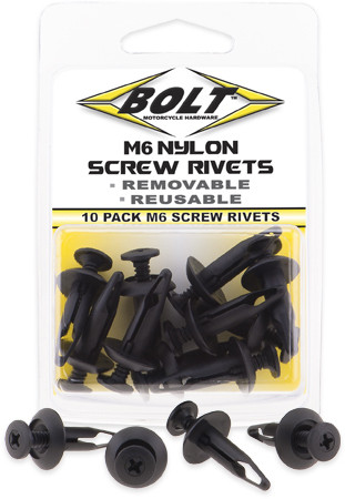 BOLT M6 Screw Rivet Kit - 10 Pack