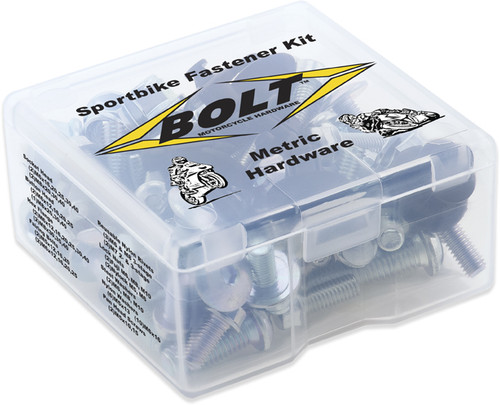 BOLT 99SBTP Sportbike Fastener Kit - Over 250 Premium Hardware Pieces for Honda, Yamaha, Kawasaki, Suzuki