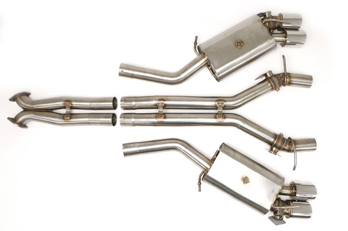 B&B Exhaust Chevy Camaro SS ZL1 Cat Back Exhaust System – Automatic (Round Tips) #FBOD-0730