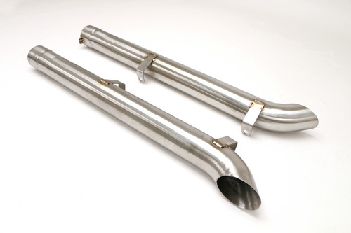 B&B Exhaust Chevy C2 C3 Corvette Insulated Side Pipes 4″ – Brushed Stainless Finish #FCOR-0571
