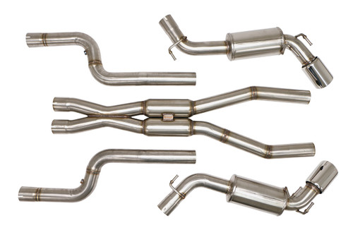 B&B Exhaust Chevy Camaro Sport Cat Back Exhaust System 6.2L (Round Tips) #FBOD-0706