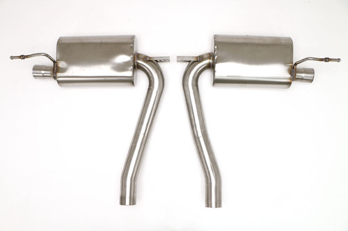 B&B Exhaust Porsche Cayenne S Rear Exhaust System (uses OE Tips) #FPOR-0926